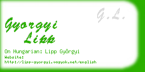 gyorgyi lipp business card