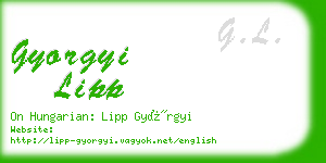 gyorgyi lipp business card